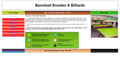 Desktop Screenshot of bansteadsnooker.org